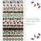 Wrapables Christmas Holiday Washi Tape for Scrapbooking, Stationery, Diary, Card Making 12pcs, Festive Foliage